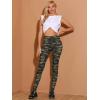 imageAllegra K Womens Rainbow Leggings Printed High Waist Elastic Waistband Party Yoga Stirrup PantsGreycamouflage