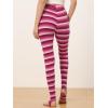 imageAllegra K Womens Rainbow Leggings Printed High Waist Elastic Waistband Party Yoga Stirrup PantsHot Pinkstripe