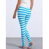imageAllegra K Womens Rainbow Leggings Printed High Waist Elastic Waistband Party Yoga Stirrup PantsLight Blue Whitestripe