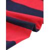 imageAllegra K Womens Rainbow Leggings Printed High Waist Elastic Waistband Party Yoga Stirrup PantsNavy Redstripe