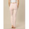 imageAllegra K Womens Rainbow Leggings Printed High Waist Elastic Waistband Party Yoga Stirrup PantsPink Whitestripe