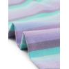 imageAllegra K Womens Rainbow Leggings Printed High Waist Elastic Waistband Party Yoga Stirrup PantsViolet Blue Stripe