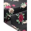 imageAllegra K Womens Vintage Peter Pan Collar High Waist Flowy Midi Puff Sleeve Floral DressBlack Rose