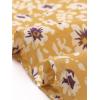 imageAllegra K Womens Vintage Peter Pan Collar High Waist Flowy Midi Puff Sleeve Floral DressYellow