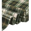 imageAllegra K Womens Vintage Tartan Plaid Pants Elastic Waist Straight Long TrousersArmy Green