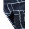imageAllegra K Womens Vintage Tartan Plaid Pants Elastic Waist Straight Long TrousersDark Blue