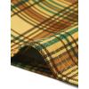 imageAllegra K Womens Vintage Tartan Plaid Pants Elastic Waist Straight Long TrousersYellow