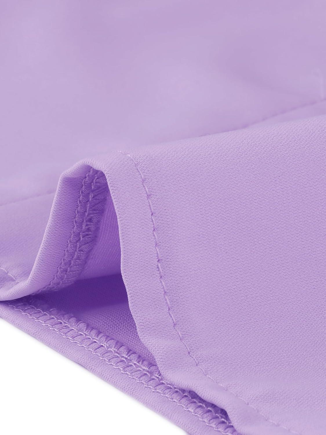 imageAllegra K Womens Fall Blouse 2025 Long Sleeve Ruffle Tie Neck Business Work TopLight Purple