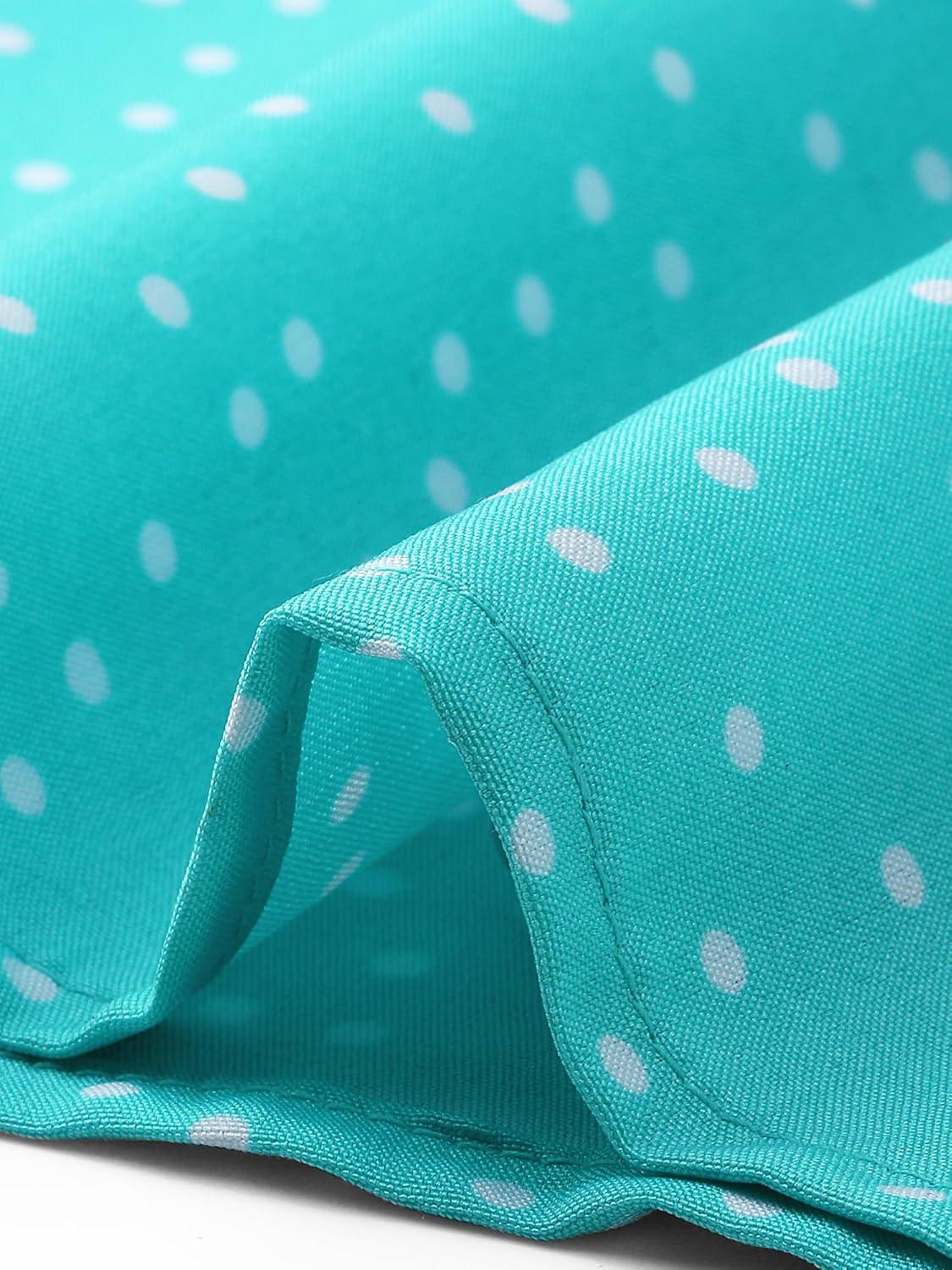 imageAllegra K Womens Peter Pan Collar Shirt Vintage 1950s Polka Dots BlouseLake Blue