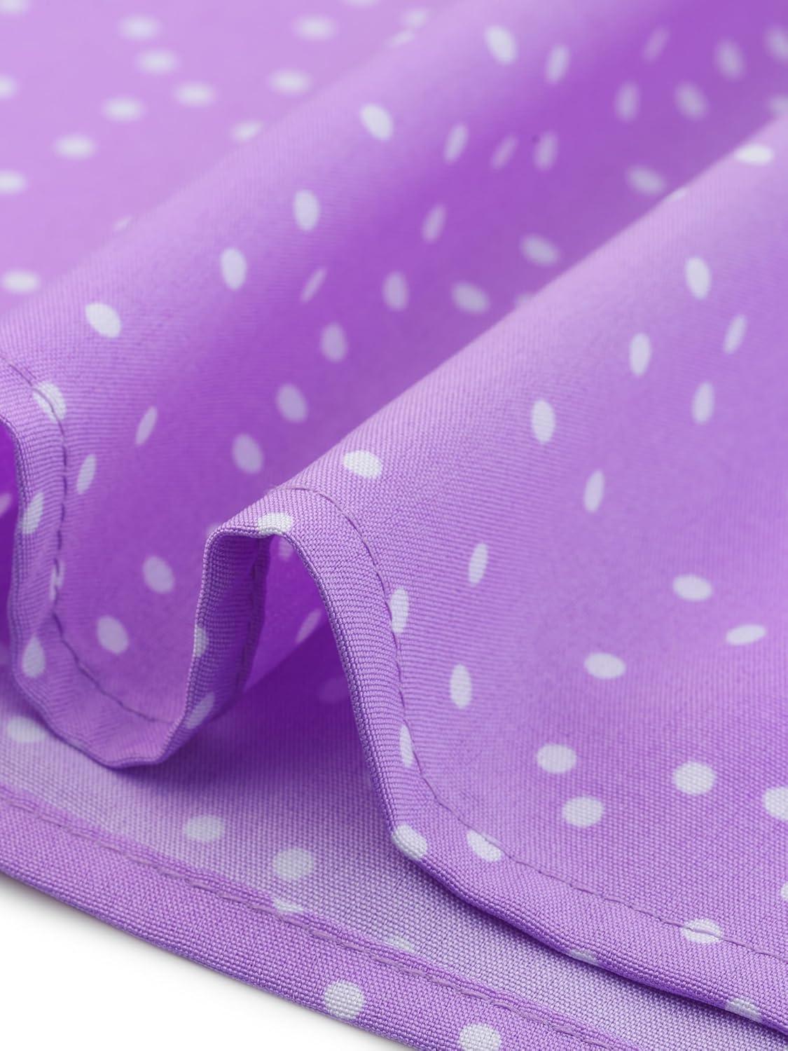 imageAllegra K Womens Peter Pan Collar Shirt Vintage 1950s Polka Dots BlouseLight Purple