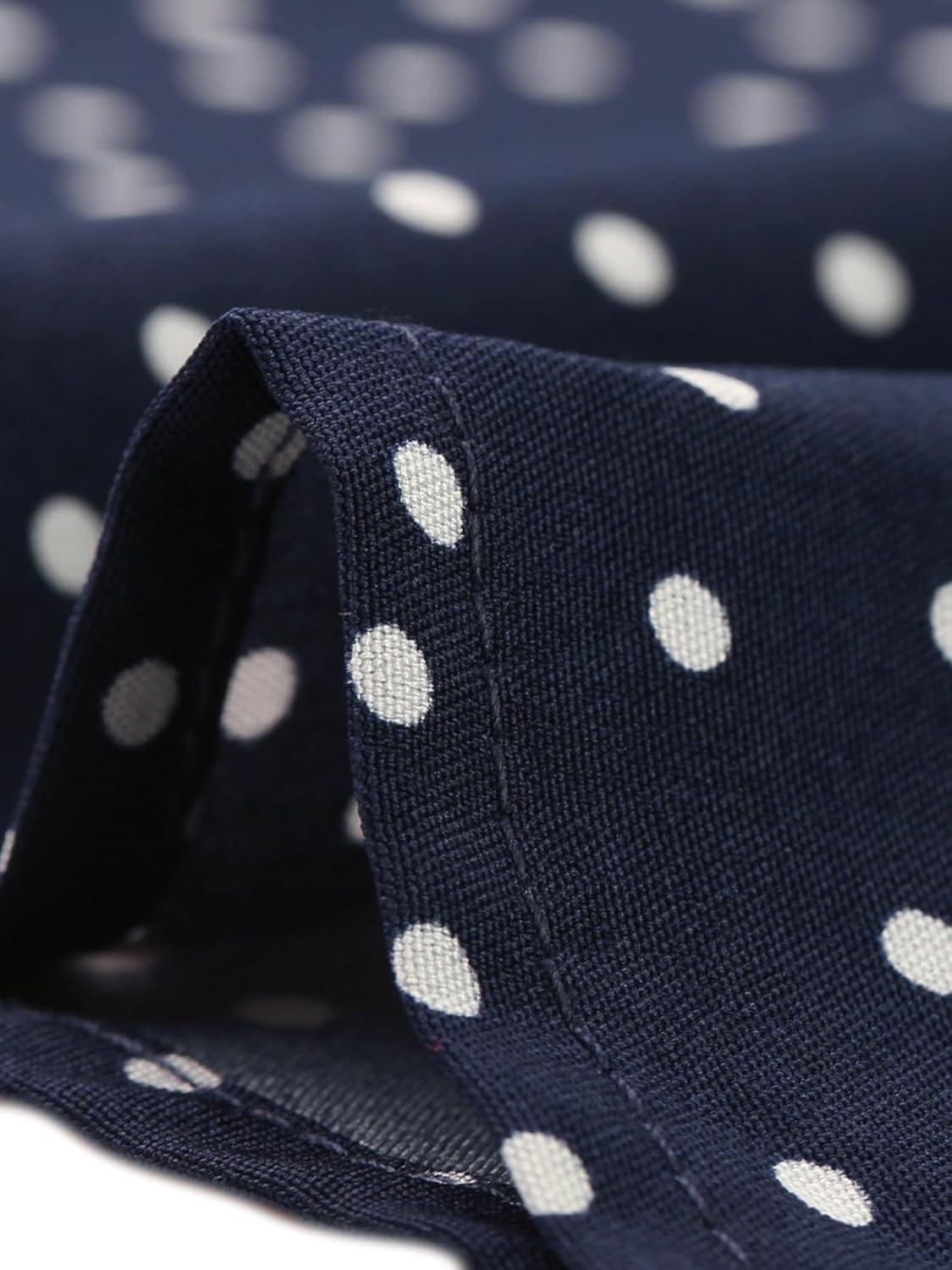 imageAllegra K Womens Peter Pan Collar Shirt Vintage 1950s Polka Dots BlouseNavy Blue
