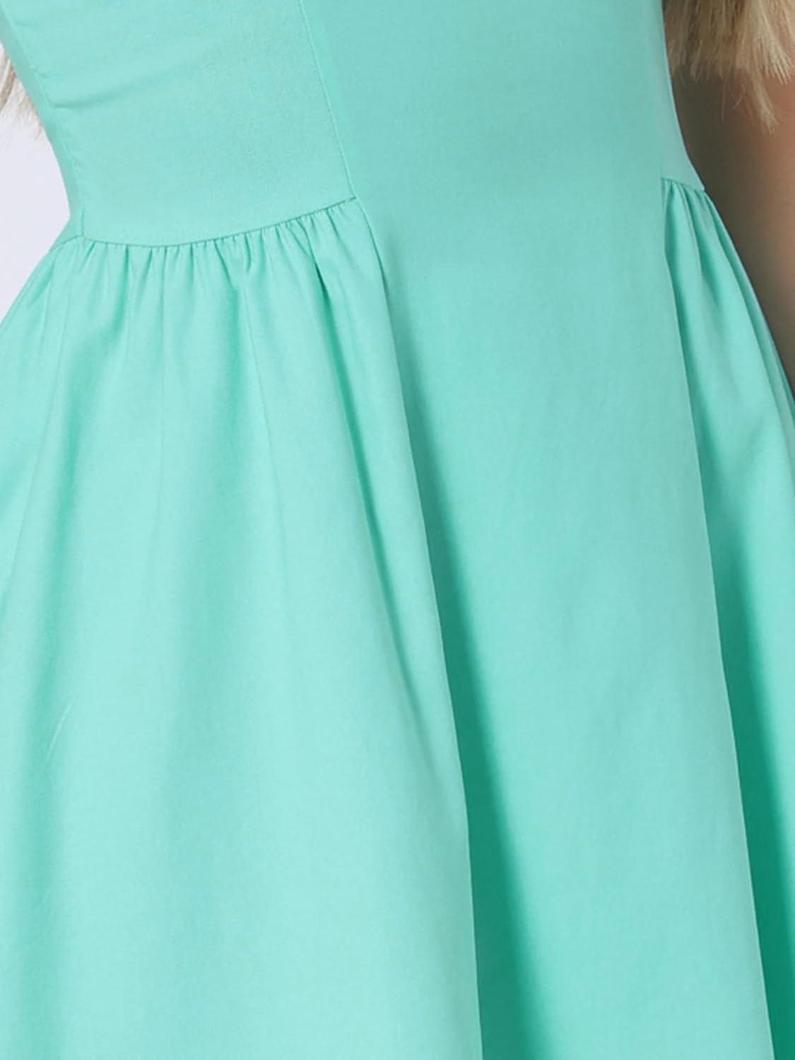 imageAllegra K Womens Sexy Strapless Party Dress Sweetheart Neck Off Shoulder Sleeveless Halloween Mini DressMint Green