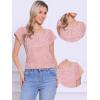 imageAllegra K Gingham Tops for Women Summer Cute Cap Sleeve Square Neck Plaid Shirts Casual BlousesCameo Brown
