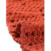 imageAllegra K Womens 2 Pieces Bikini Set Hollow Out Cami Top Mini Skirt Summer Beach Crochet Knit SetsRed