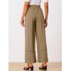 imageAllegra K Womens 2025 Summer Casual Pants Loose High Waist Drawstring Wide Leg Palazzo Trousers with PocketsBrown