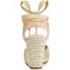 imageAllegra K Womens Closed Toe Espadrilles Wedges Tie Up Wedge SandalsBeige