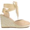 imageAllegra K Womens Closed Toe Espadrilles Wedges Tie Up Wedge SandalsBeige