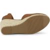 imageAllegra K Womens Closed Toe Espadrilles Wedges Tie Up Wedge SandalsBrown