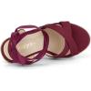imageAllegra K Womens Espadrille Platform Lace Up Wedges SandalsBurgundy