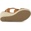 imageAllegra K Womens Espadrilles Platform Slingback Wedges SandalsBrown