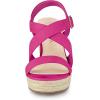imageAllegra K Womens Espadrilles Platform Slingback Wedges SandalsHot Pink