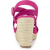 imageAllegra K Womens Espadrilles Platform Slingback Wedges SandalsHot Pink
