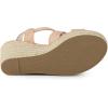 imageAllegra K Womens Espadrilles Platform Slingback Wedges SandalsNude