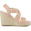 imageAllegra K Womens Espadrilles Platform Slingback Wedges SandalsNude