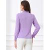 imageAllegra K Womens Fall Blouse 2025 Long Sleeve Ruffle Tie Neck Business Work TopLight Purple
