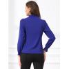 imageAllegra K Womens Fall Blouse 2025 Long Sleeve Ruffle Tie Neck Business Work TopRoyal Blue