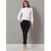 imageAllegra K Womens Fall Blouse 2025 Long Sleeve Ruffle Tie Neck Business Work TopWhite