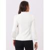 imageAllegra K Womens Fall Blouse 2025 Long Sleeve Ruffle Tie Neck Business Work TopWhite