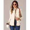 imageAllegra K Womens Fleece Vest Button Down Sleeveless Jacket with Pockets Oversized Fuzzy VestsApricot Brown