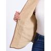 imageAllegra K Womens Fleece Vest Button Down Sleeveless Jacket with Pockets Oversized Fuzzy VestsBrown