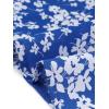 imageAllegra K Womens Floral Skirt ALine Midi Skirt Chiffon Elegant 2025 Fall SkirtsBlue White
