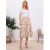 imageAllegra K Womens Floral Skirt Chiffon Aline Long Tiered Ruffle Boho Summer Midi SkirtsBeige Pinkfloral