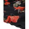 imageAllegra K Womens Floral Skirt Chiffon Aline Long Tiered Ruffle Boho Summer Midi SkirtsBlack Pink