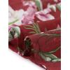 imageAllegra K Womens Floral Skirt Chiffon Aline Long Tiered Ruffle Boho Summer Midi SkirtsBurgundy