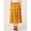 imageAllegra K Womens Floral Skirt Chiffon Aline Long Tiered Ruffle Boho Summer Midi SkirtsGinger