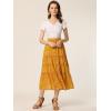 imageAllegra K Womens Floral Skirt Chiffon Aline Long Tiered Ruffle Boho Summer Midi SkirtsGinger