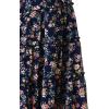 imageAllegra K Womens Floral Skirt Chiffon Aline Long Tiered Ruffle Boho Summer Midi SkirtsNavy Blue