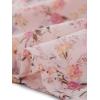 imageAllegra K Womens Floral Skirt Chiffon Aline Long Tiered Ruffle Boho Summer Midi SkirtsPink