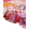 imageAllegra K Womens Hawaiian Shirts Floral Top Printed Short Sleeve Button Down Shirt Summer Tropical TopsBright Pink