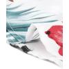 imageAllegra K Womens Hawaiian Shirts Floral Top Printed Short Sleeve Button Down Shirt Summer Tropical TopsWhite Floral