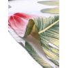 imageAllegra K Womens Hawaiian Shirts Floral Top Printed Short Sleeve Button Down Shirt Summer Tropical TopsWhite Pink