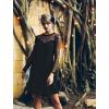 imageAllegra K Womens Heart Mesh Sheer Long Sleeve Gothic Cocktail Wedding Guest Skater Party Short DressBlack