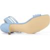 imageAllegra K Womens Kitten Heel Lace Up Suede Heel SandalsSky Blue