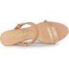 imageAllegra K Womens Low Wedges Clear Heel SandalsNude