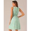 imageAllegra K Womens Midi Floral Dresses Summer Casual Wedding Guest Sleeveless DressLight Green