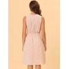 imageAllegra K Womens Midi Floral Dresses Summer Casual Wedding Guest Sleeveless DressLight Pink